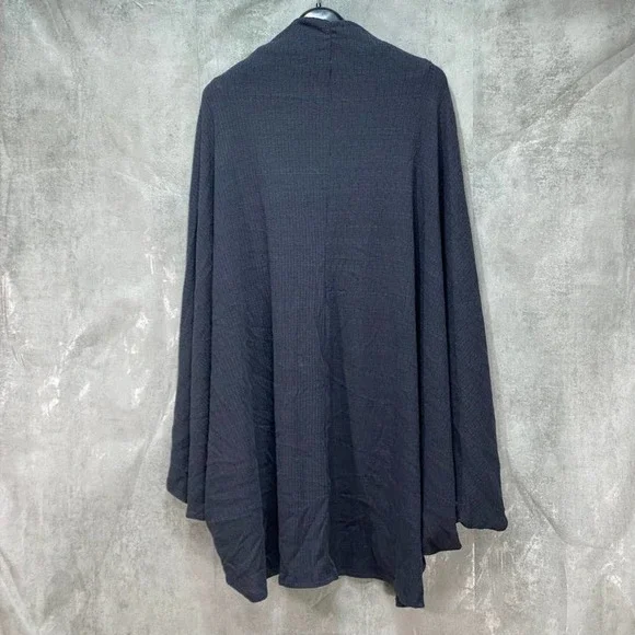 Treasure & Bond Women's Navy Knit Open-Front Kimono SZ OS - Picture 2 of 5